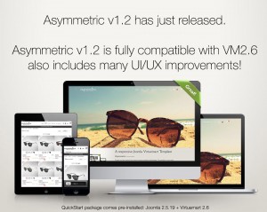 Asymmetric - Joomla Virtuemart Template - Compatible with VM2.6